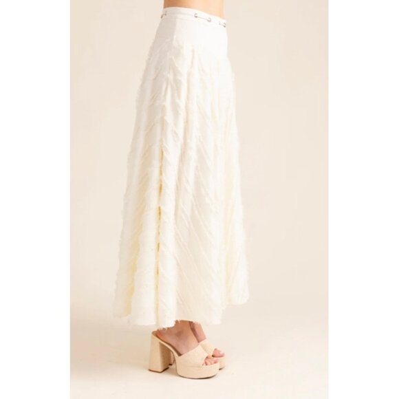 S'edge Edith Boho Skirt Bone NWT Large - Picture 2 of 15